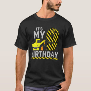 Camiseta Menino de 9 anos É minha nona construção de aniver