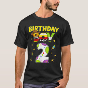 Camiseta Menino de Aniversário da Família Ocidental 2 Cowbo