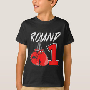 Camiseta Menino de boxe de 1º aniversário de 1 ano de idade