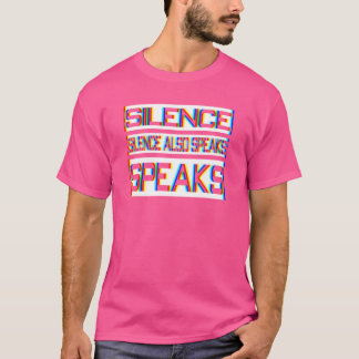Camiseta menino de citação silenciosa