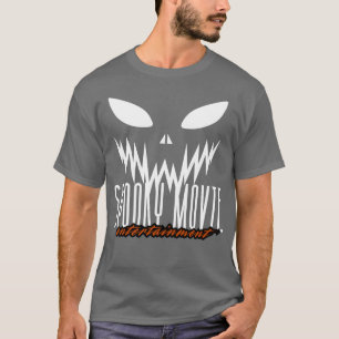 Camiseta menino de entretenimento assustadoramente sinistro