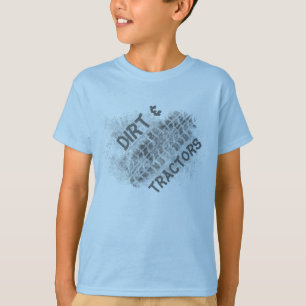 Camiseta Menino de fazenda, sujeira & tratores, t-shirt da