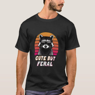 Camiseta Menino de Guaxinim Feral Fofo, Crianças de Guaxini