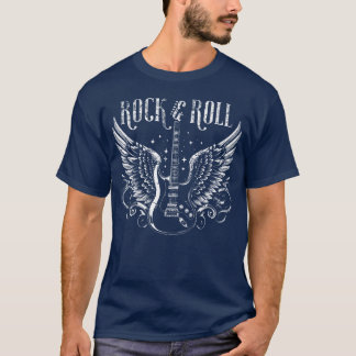 Camiseta Menino de guitarra Rock Roll