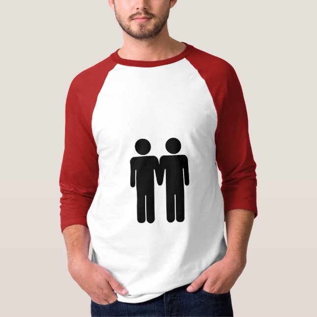 Camiseta Menino + De Raglan básico da Capa do menino 3/4 (Frente)