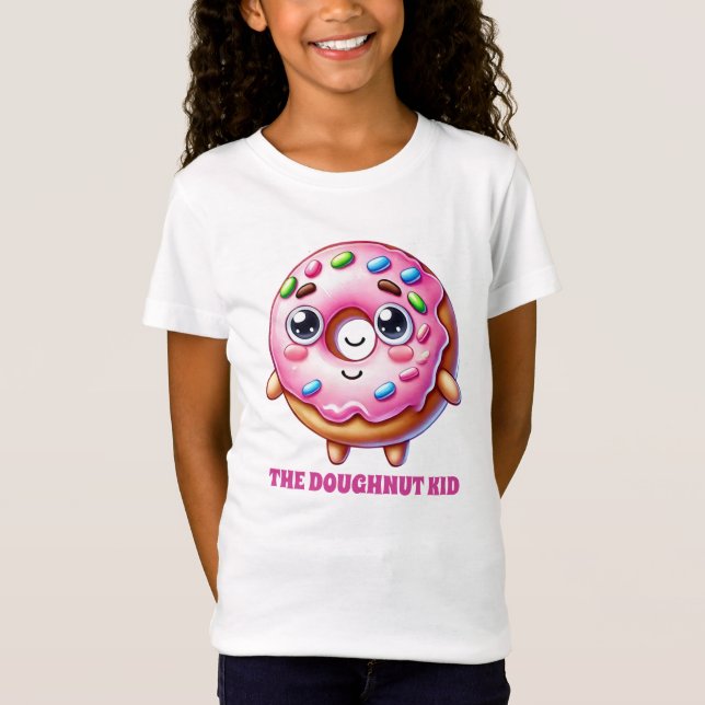 Camiseta Menino de rosquinha bonito adiciona texto (Frente)