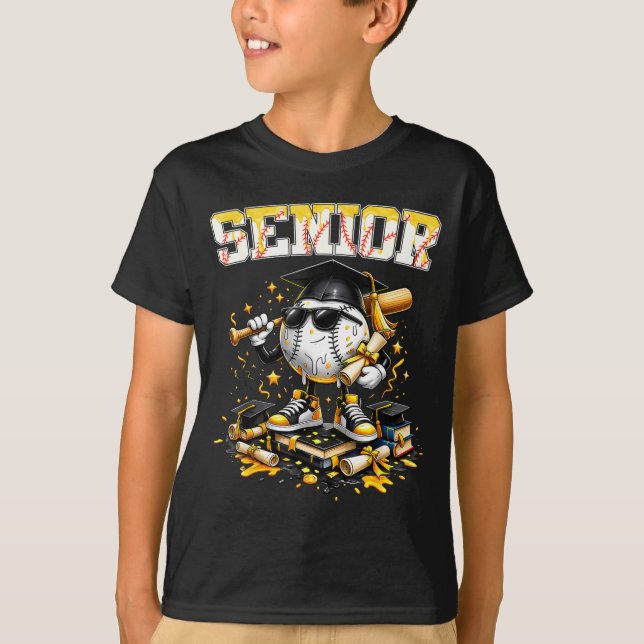 Camiseta Menino de sorvete pingando baseball sênior formatu (Frente)