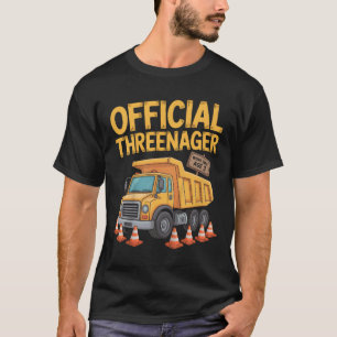 Camiseta Menino de Três Anos de Idade Fazendo Aniversário T