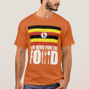 Camiseta Menino de viagem de comida de lembrança de Uganda