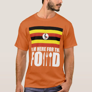 Camiseta Menino de viagem de comida de lembrança de Uganda