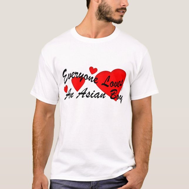 Camiseta Menino do asiático dos amores (Frente)