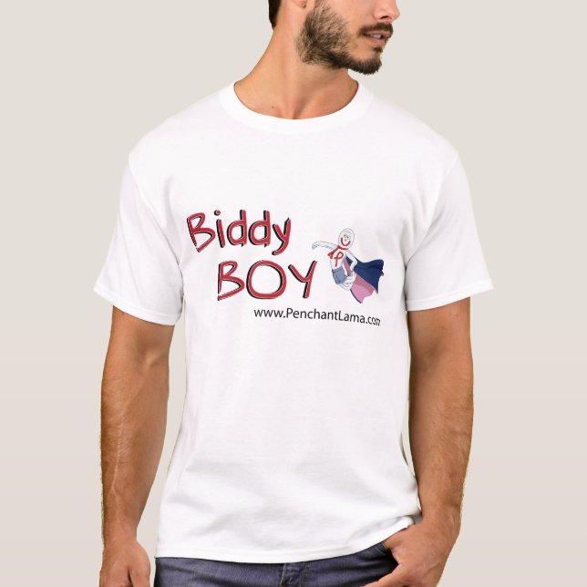Camiseta Menino do Biddy pela Lama da propensão (Frente)