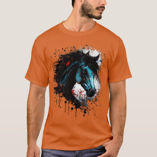 Camiseta Menino do Cavalo de Tromba de Tinta