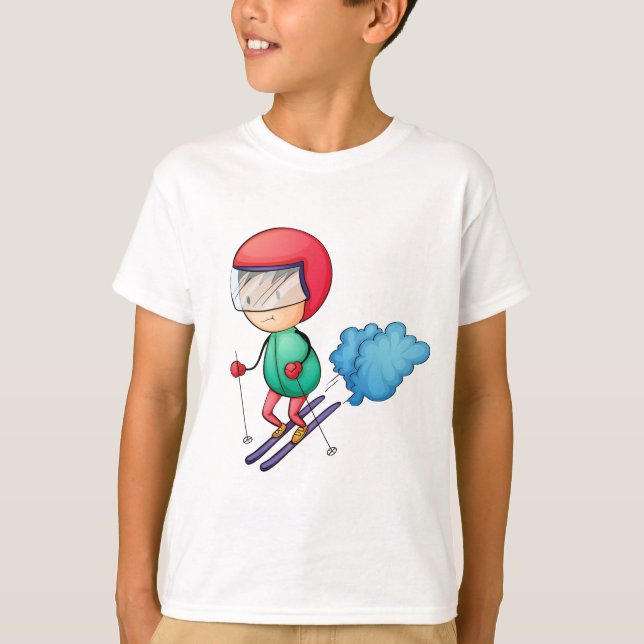 Camiseta Menino do esqui (Frente)