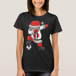 Camiseta Menino do Futebol Dabbing Papai Noel Natal Japão F