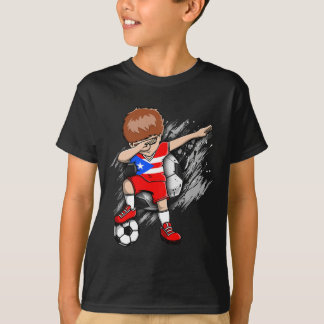 Camiseta Menino do Futebol Dabbing Porto Rico Adepto Jersey