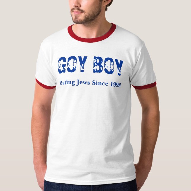 Camiseta MENINO do GOY, datando judeus desde 1998 (Frente)