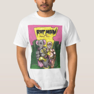 Camiseta menino do ratman e do queijo