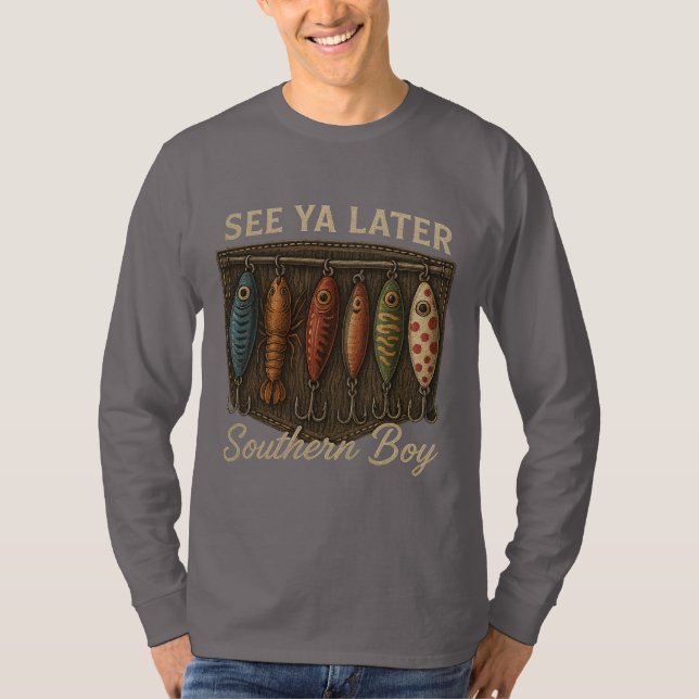 Camiseta Menino do Sul Pesca Caça Rústica (Frente)