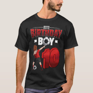 Camiseta Menino fazendo dab 10 anos de idade Jogador de fut
