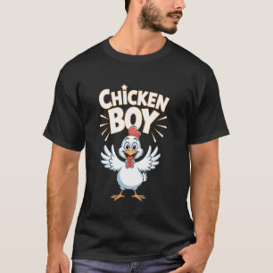 Camiseta Menino Frango Roupas de Frango para Crianças Joven