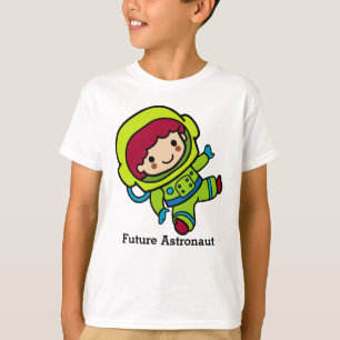 Camiseta Menino futuro do astronauta no Spacesuit
