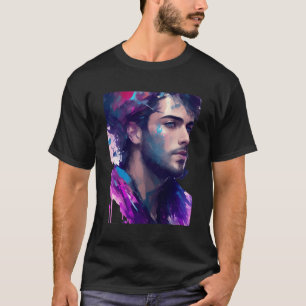 Camiseta Menino Impressionista Emocional De Charme Na Pintu