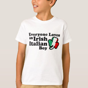 Camiseta Menino italiano irlandês