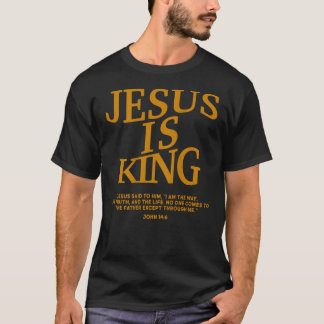 Camiseta Menino Jesus é Rei Filho de Deus Cristão Branco