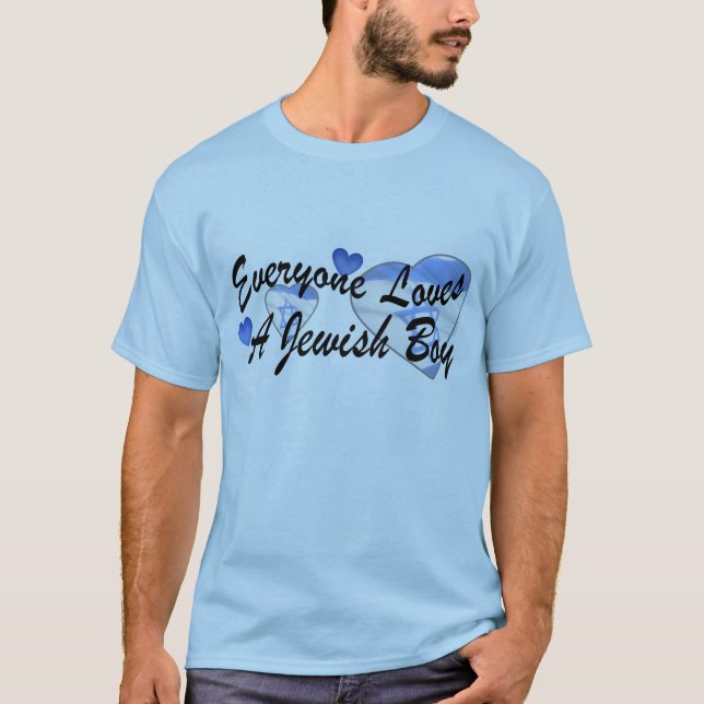 Camiseta Menino judaico dos amores mim (Frente)
