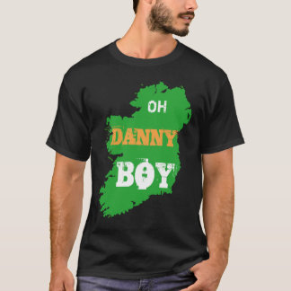 Camiseta Menino legal do Danny de St Patrick com o mapa