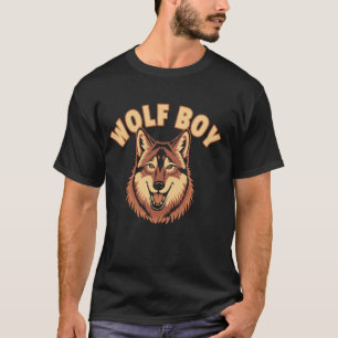 Camiseta Menino Lobo Roupas de Lobos Infantis Juventude Cri