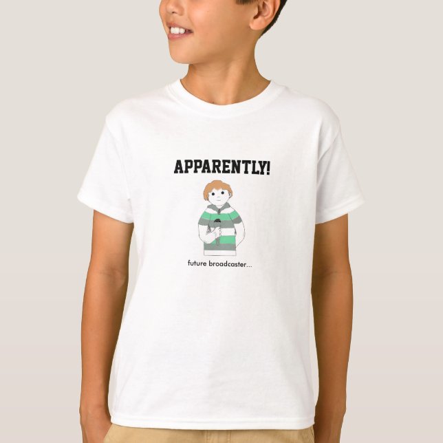 Camiseta Menino Locutor Aparentemente (Frente)