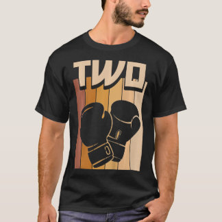 Camiseta Menino Menina de 2 Anos de Idade Aniversário de Bo