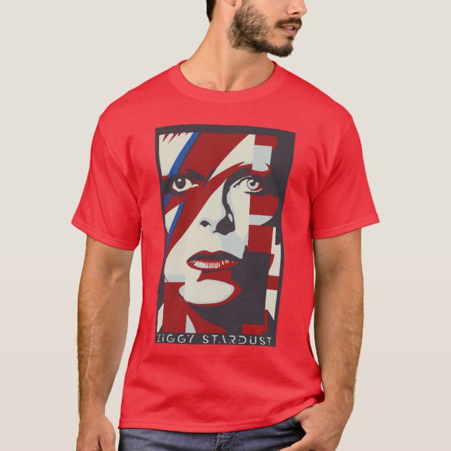 Camiseta menino menina Ziggy Stardust (Frente)