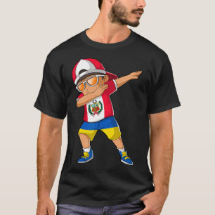 Camiseta Menino Metade Peruano Metade Ucraniano Bandeira do