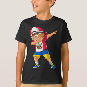 Camiseta Menino Metade Peruano Metade Ucraniano Bandeira Pe