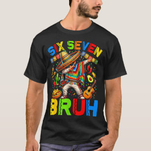 Camiseta Menino mexicano fazendo dab com poncho cinco de ma