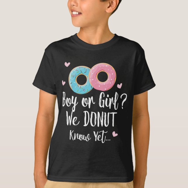 Camiseta Menino ou Menina que Rosquinha Sabemos - Presente  (Frente)