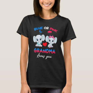 Camiseta Menino Ou Rapariga Vovó Te Ama Elephant Baby Gêner