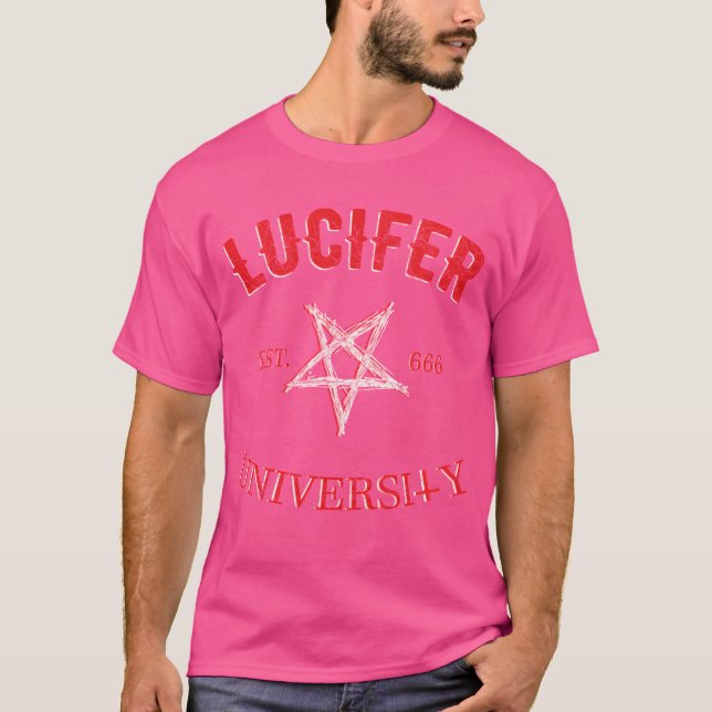 Camiseta menino pentagrama Lúcifer (Frente)