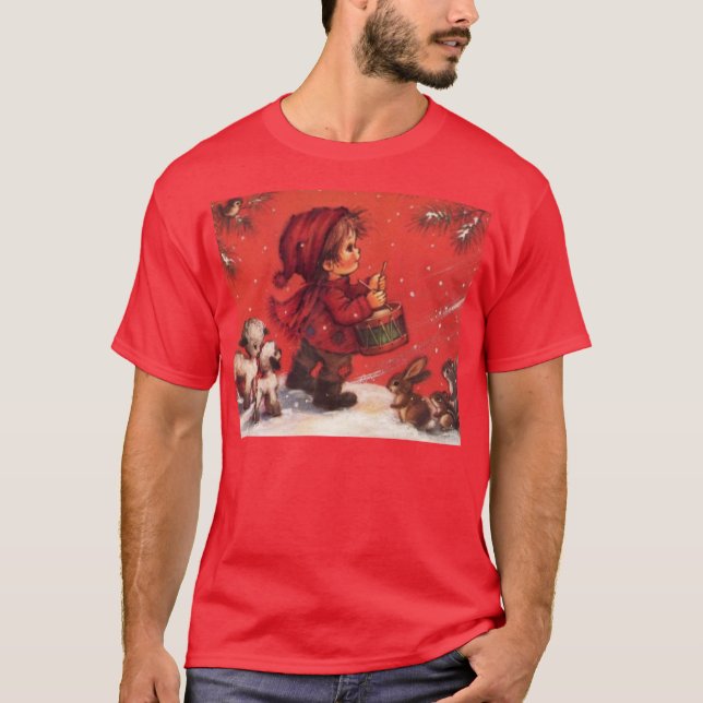 Camiseta Menino pequeno do baterista (Frente)