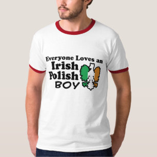 Camiseta Menino polonês do irlandês