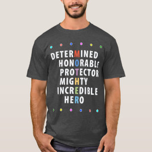 Camiseta Menino protetor honroso e determinado