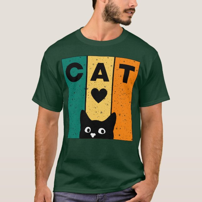 Camiseta Menino que ama gato (Frente)