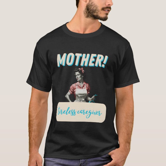 Camiseta Menino que cuida da mãe sem esforço (Frente)