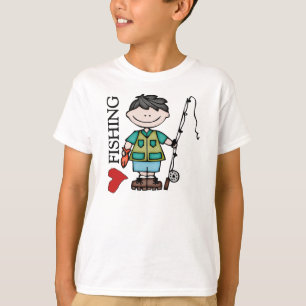 Camiseta Menino que do cabelo preto eu amo pescar