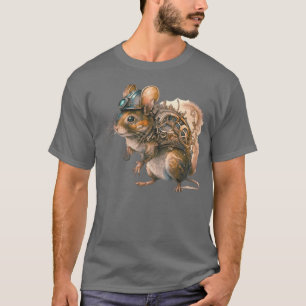 Camiseta Menino Rato Vintage Steampunk