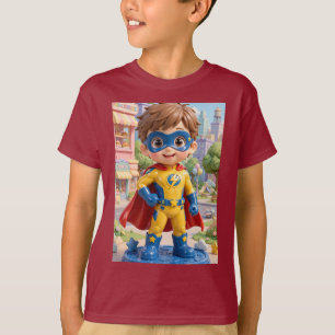 Camiseta Menino Relâmpago Super-herói Personagem Original 3