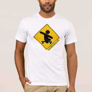Camiseta Menino sem amarelo de cruzamento do skate de .com